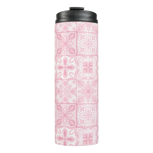 Termo Baldosas orgánicas en rosa (Anverso)