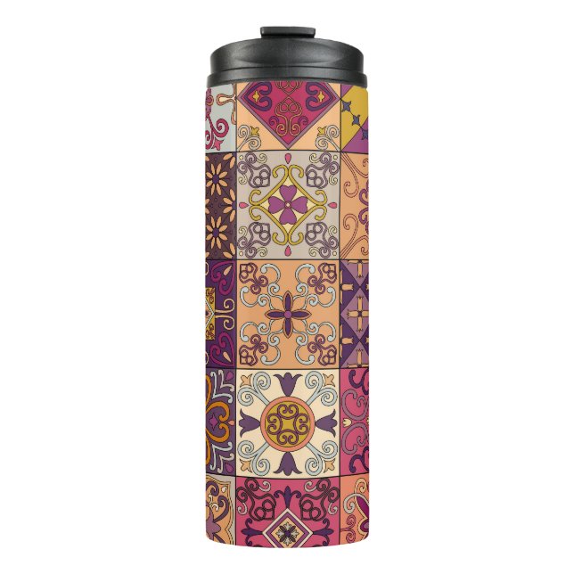 Termo Baldosas portuguesas: patrón de estilo talavera. (Anverso)