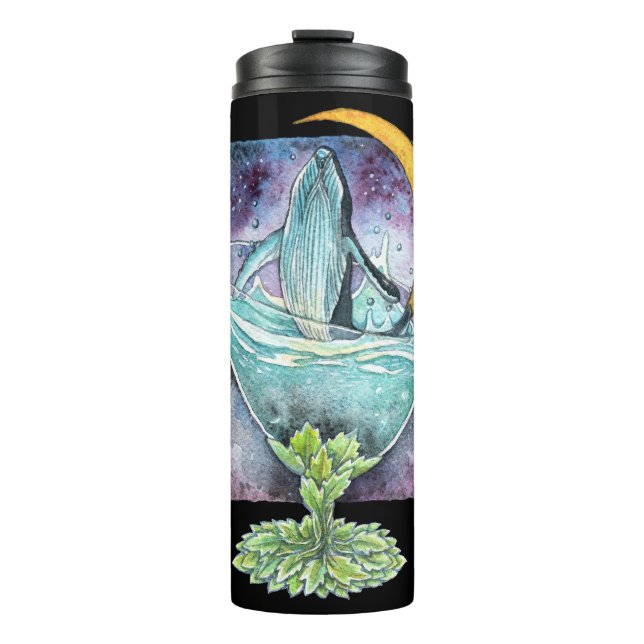 Termo Ballena Bajo La Luna (Anverso)