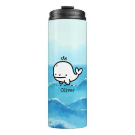 Termo Ballena bebé adorable - Kawaii Sea Creature Line A