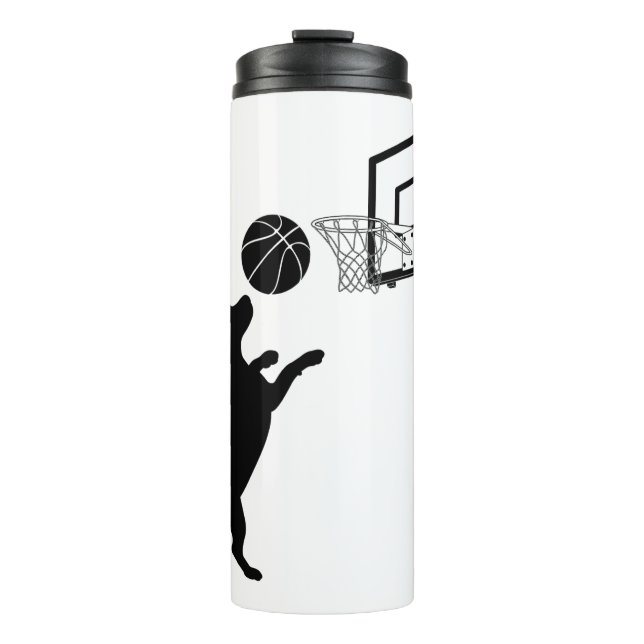 Termo Baloncesto de animales de dibujos animados (Anverso)