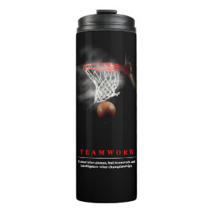 Termo Baloncesto de Equipo Motivacional Inspirador