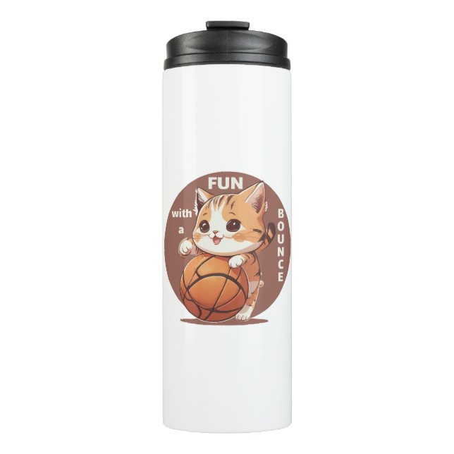 Termo baloncesto gatito (Anverso)
