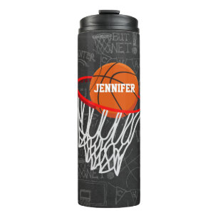 Termo Baloncesto personalizado y aro de la pizarra