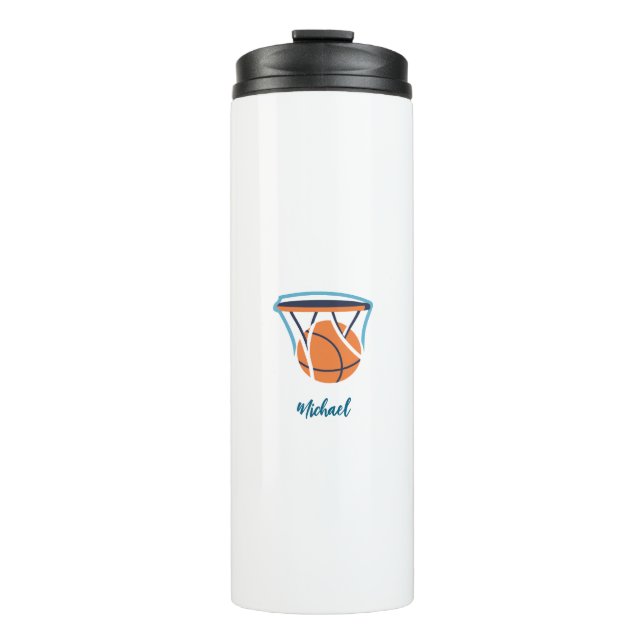 Termo Baloncesto Su nombre Personal (Anverso)
