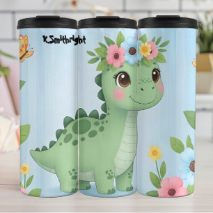 Termo Banda de flores de dinosaurio bebé Bliss