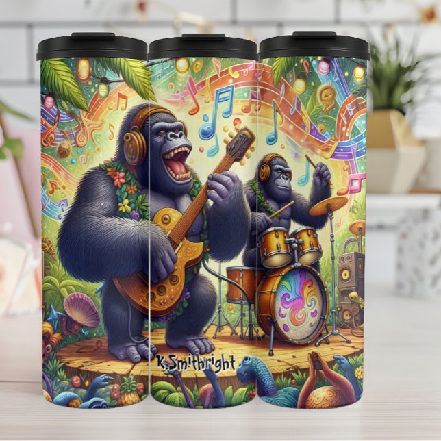 Termo Banda de gorilas en una selva (Subido por el creador)