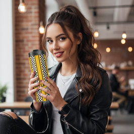 Termo Banda deportiva de raza amarilla y negra personali