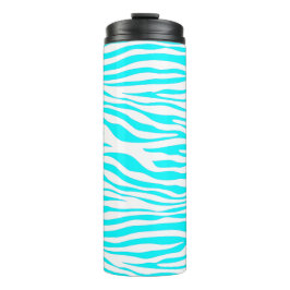 Termo Bandas de cebra azules y blancas