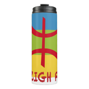Termo Bandera amazigh - bandera bereber-Drapeau Amazigh