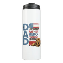 Termo Bandera americana Papá León Patriótico 