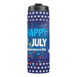 Termo Bandera Americana USA 4 de Julio Corazón Bandera F
