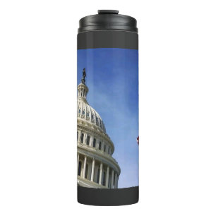 Termo Bandera Americana y Orgullo Patriótico USA del Cap