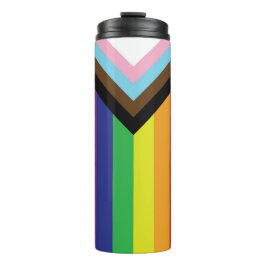 Termo Bandera arcoiris del orgullo gay progresista LGBTQ