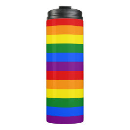 Termo Bandera arcoiris LGBTQ+ para el mes del orgullo -