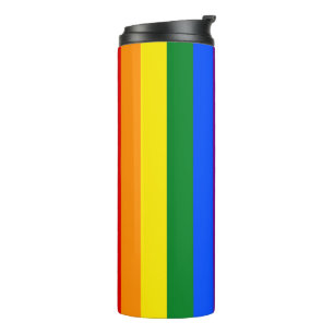 Termo Bandera arcoiris LGBTQ+ para el mes del orgullo -