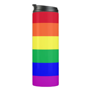 Termo Bandera clásica del arcoíris del orgullo LGBTQIA d