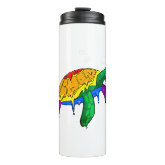 Termo Bandera de arcoíris del Orgullo Gay Tortuga marina