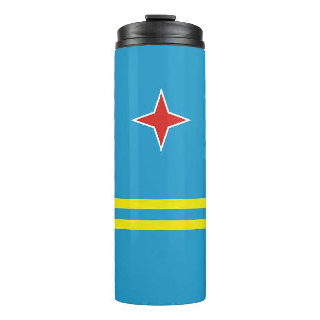 Termo Bandera de Aruba Tumbler totalmente térmico (Anverso)