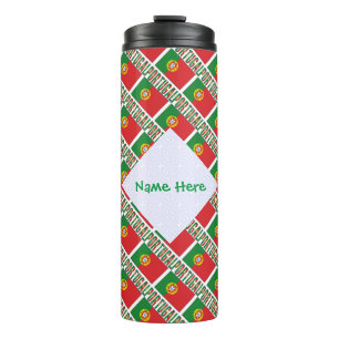 Termo Bandera de Azulejos de Portugal Personalizada