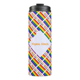 Termo Bandera de baldosas personalizada del Orgullo Gay