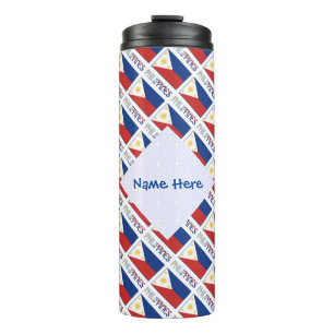 Termo Bandera de baldosas personalizadas de Filipinas