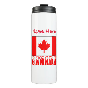 Termo Bandera de Canadá Personalizada