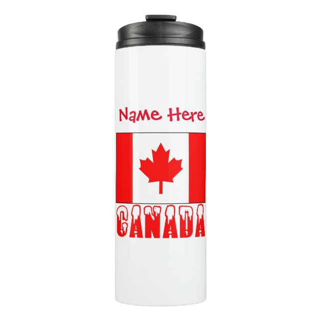 Termo Bandera de Canadá Personalizada (Anverso)