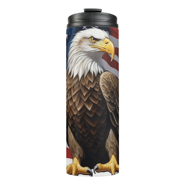 Termo *~* Bandera de EE.UU. EAGLE Patriotic Bold America (Anverso)