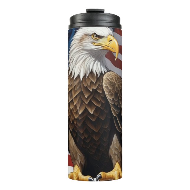 Termo *~* Bandera de EE.UU. EAGLE Patriotic Bold America (Anverso)