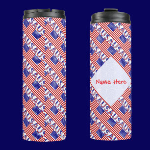 Termo Bandera de EEUU Personalizada en Mosaico