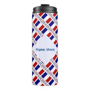 Termo Bandera de Francia en mosaico personalizada