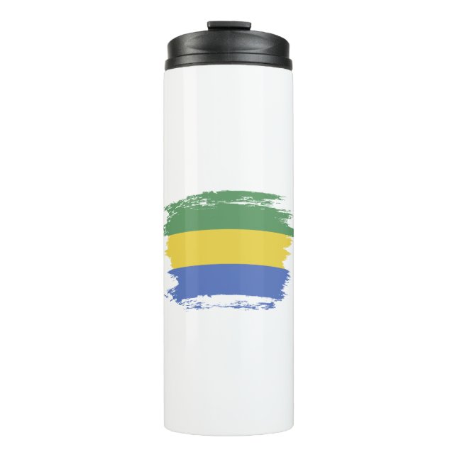 Termo bandera de Gabón (Anverso)