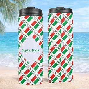 Termo Bandera de Italia Personalizada con Azulejos