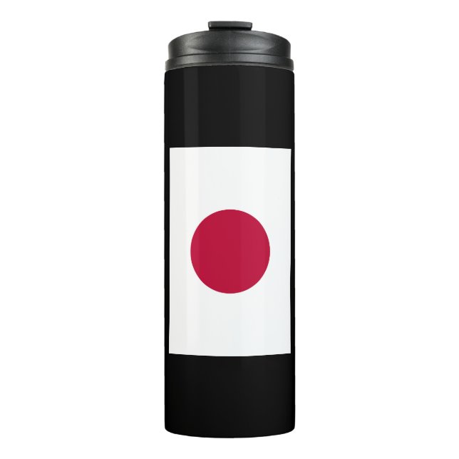 Termo Bandera de Japón: Hinomaru, Nisshōki, Sol rojo en  (Anverso)