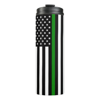 Termo Bandera de la delgada línea verde: Veteranos milit