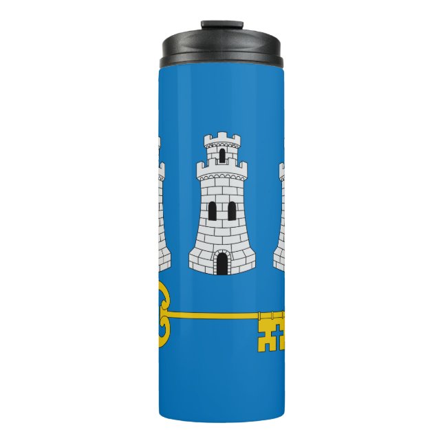 Termo Bandera de La Habana, Cuba Thermal Tumbler (Anverso)