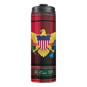 Termo Bandera de las Islas Vírgenes de Estados Unidos Pe