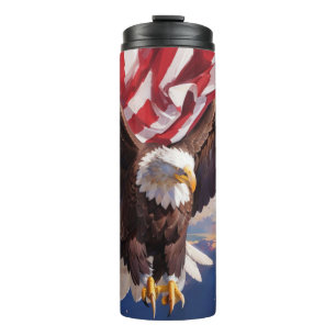 Termo *~* Bandera de los Estados Unidos EAGLE Sol Patrió