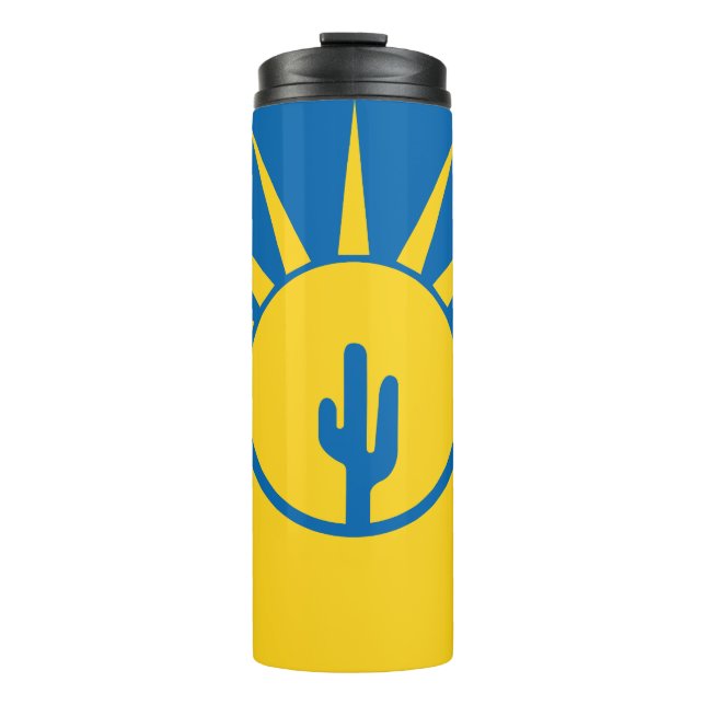 Termo Bandera de Mesa, Tumbler térmico de Arizona (Anverso)