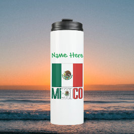 Termo Bandera de México Personalizada
