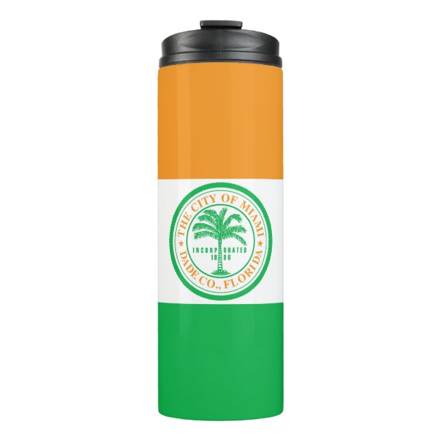 Termo Bandera de Miami, Florida Thermal Tumbler (Anverso)