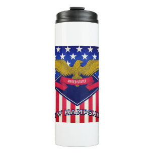 Termo Bandera de New Hampshire EE. UU.