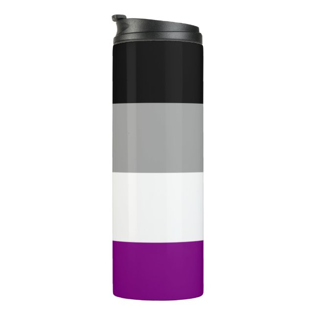 Termo Bandera de Orgullo Asexual (Rotado hacia la derecha)
