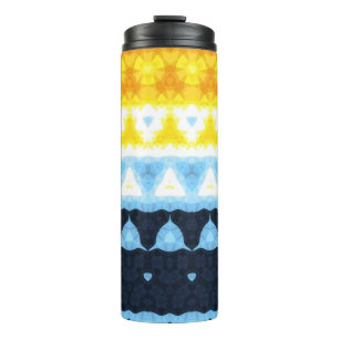 Termo Bandera de orgullo Boho Groovy Geométrico Abstract