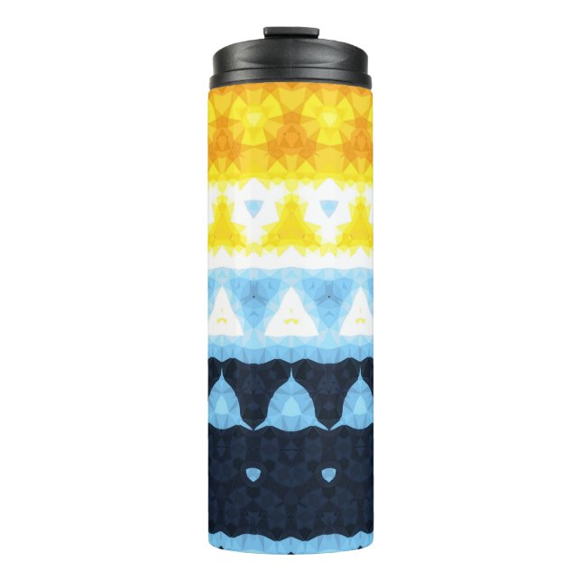 Termo Bandera de orgullo Boho Groovy Geométrico Abstract (Anverso)