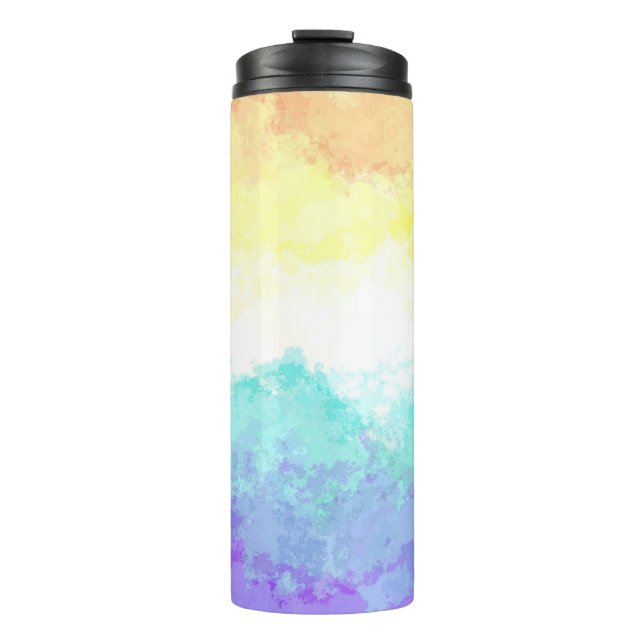 Termo Bandera de orgullo Genderfaun abstracta boho con r (Anverso)