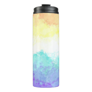 Termo Bandera de orgullo Genderfaun abstracta boho con r