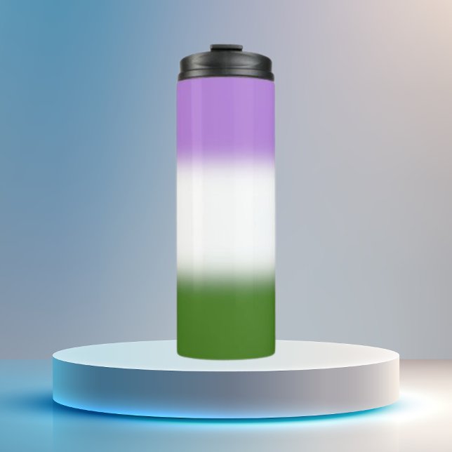 Termo Bandera de orgullo genderqueer con gradiente (Subido por el creador)