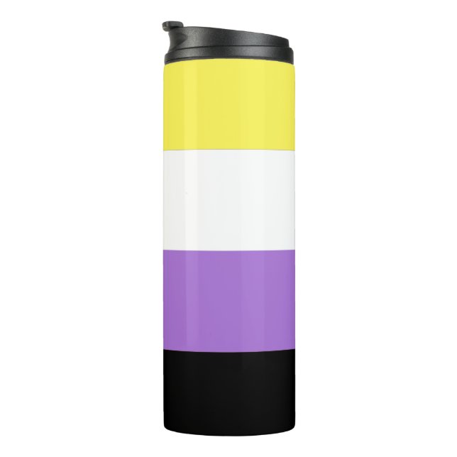 Termo Bandera de orgullo no binario (Rotado hacia la derecha)